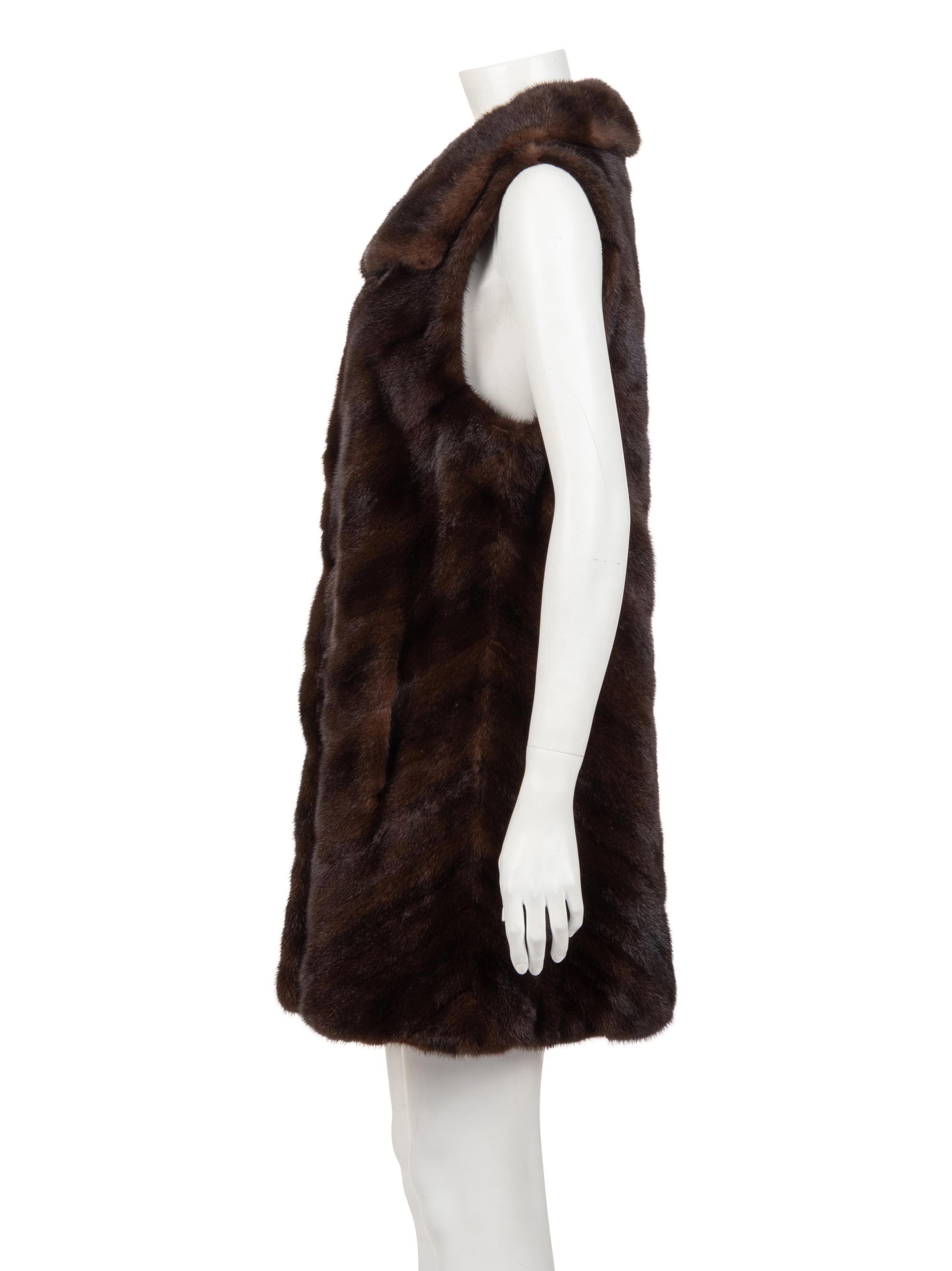 J. Mendel Sleeveless Mink Vest