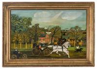 American School 19th Century, A Farm Landscape , Probably Washington County, Pennsylvania