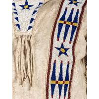 Sioux Boy's Beaded Hide War Shirt