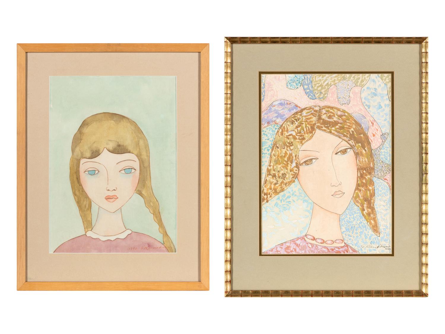 Portraits (a pair of works)