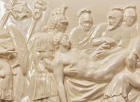 A Wedgwood Queensware "Death of a Roman Warrior" Plaque, UK, 1996