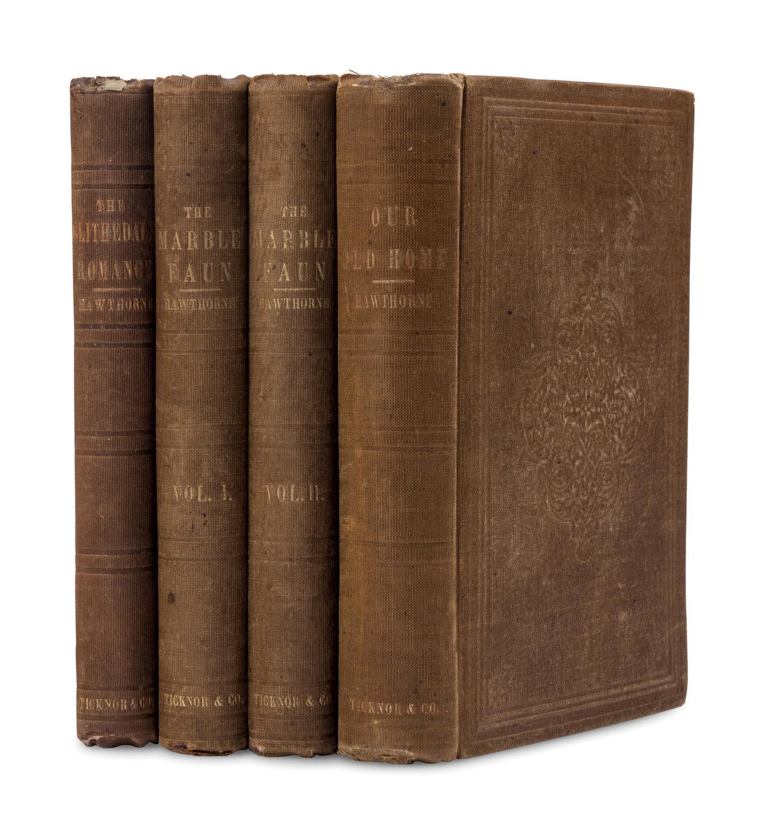 HAWTHORNE, Nathaniel (1804-1864). A group of 3 FIRST EDITIONS, comprising: