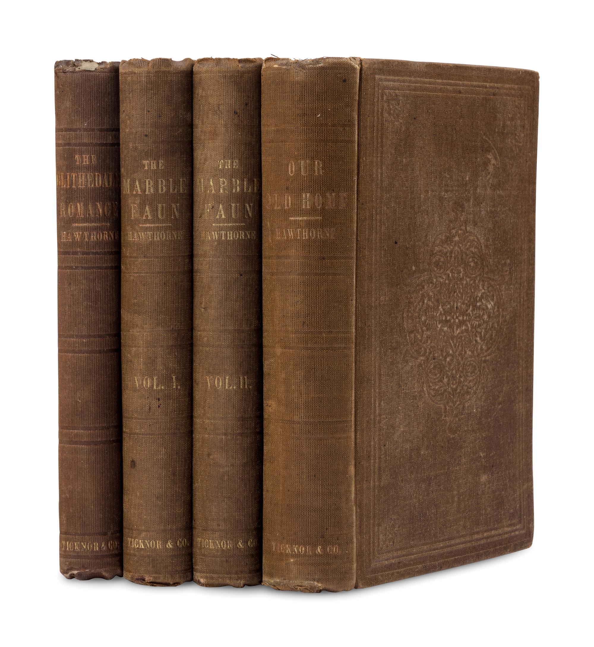 HAWTHORNE, Nathaniel (1804-1864). A group of 3 FIRST EDITIONS, comprising: