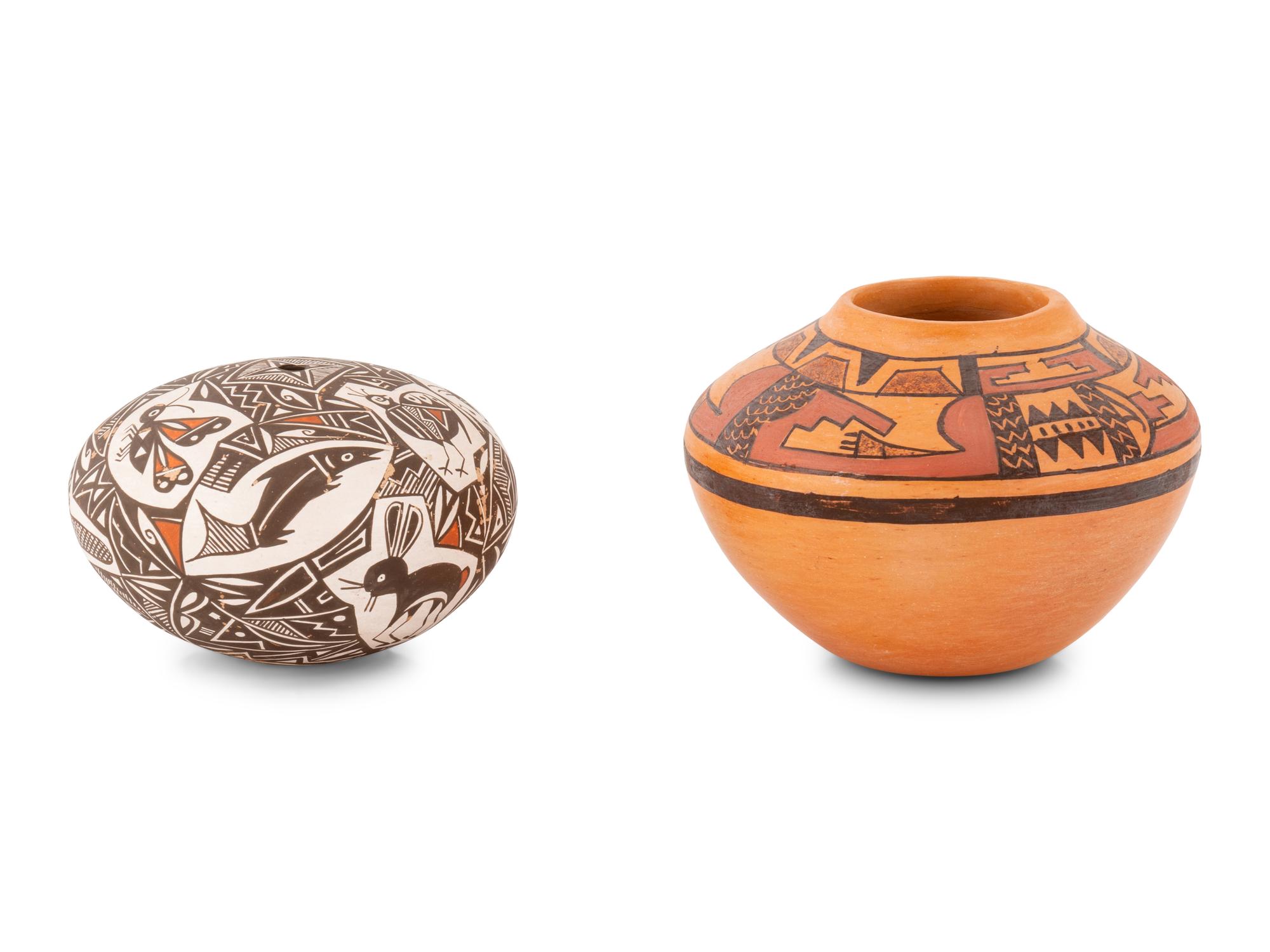 Acoma and Hopi Pottery