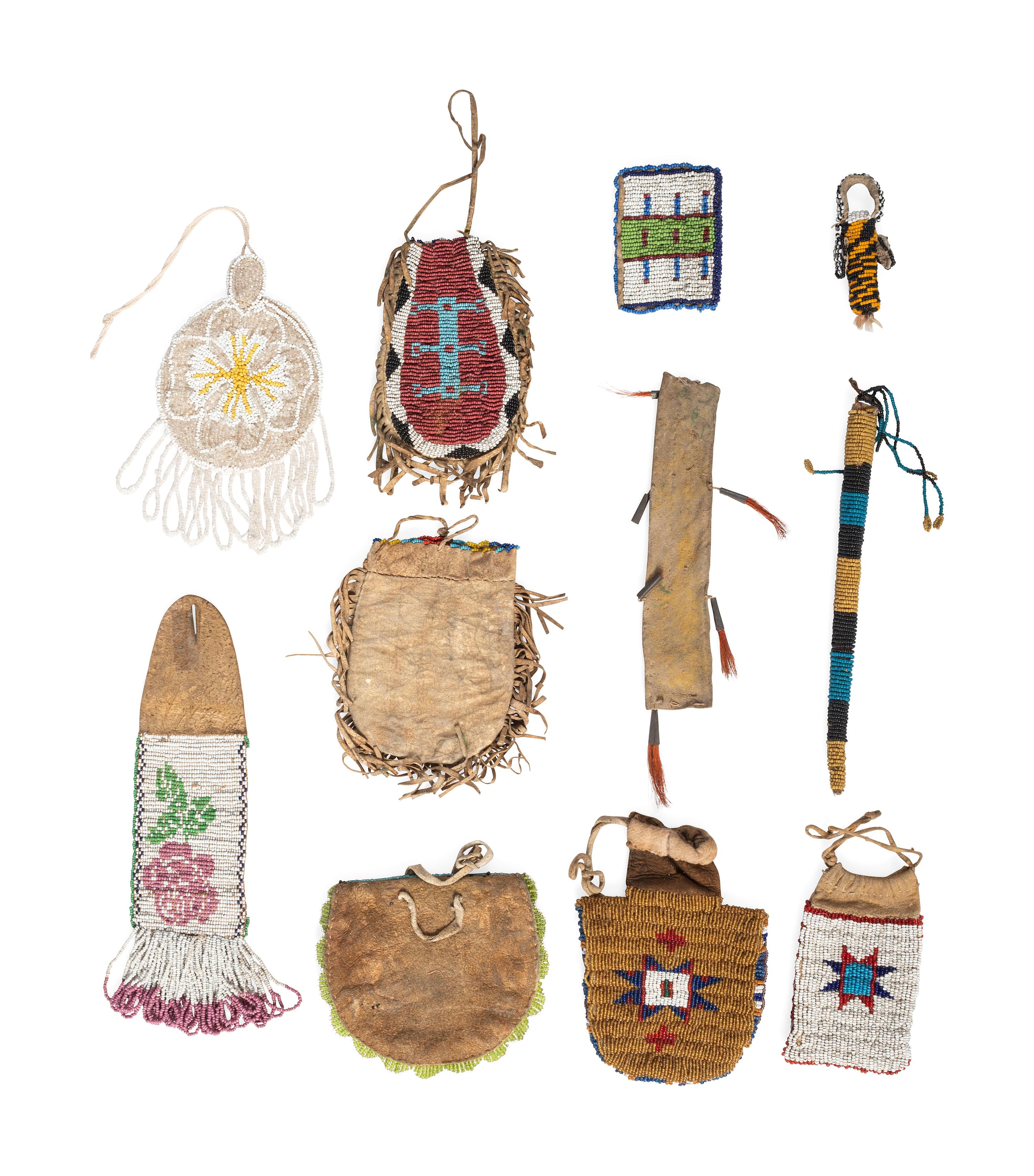 Assorted Collection of Plains and Plateau Beadwork