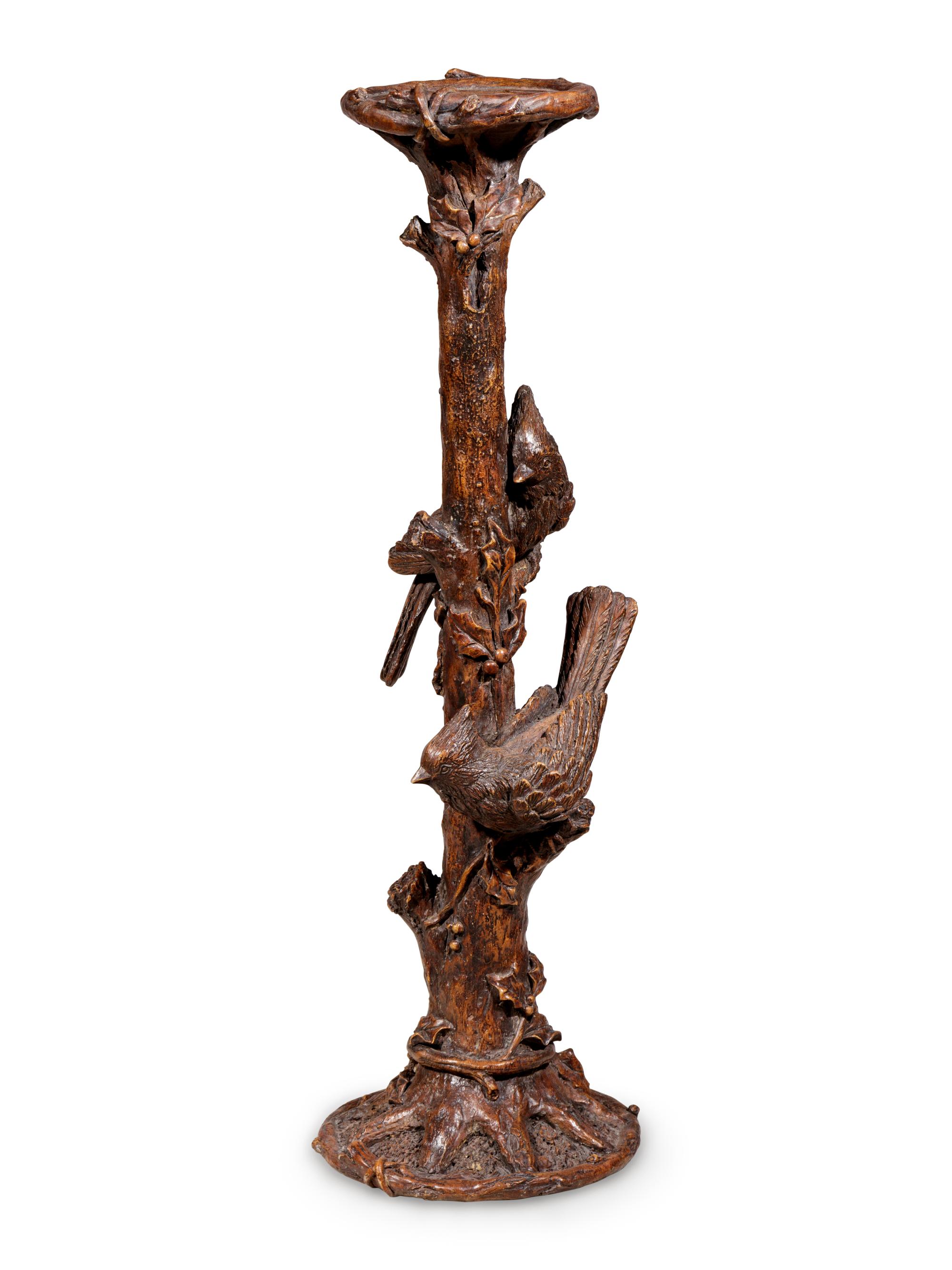 A Black Forest Carved Oak Stand