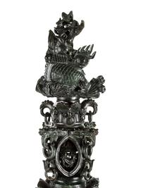 A Pair of Large Chinese Export Carved Hardstone Vessels