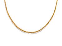 A Byzantine Gold Chain Necklace with Two Open-Work Disks.