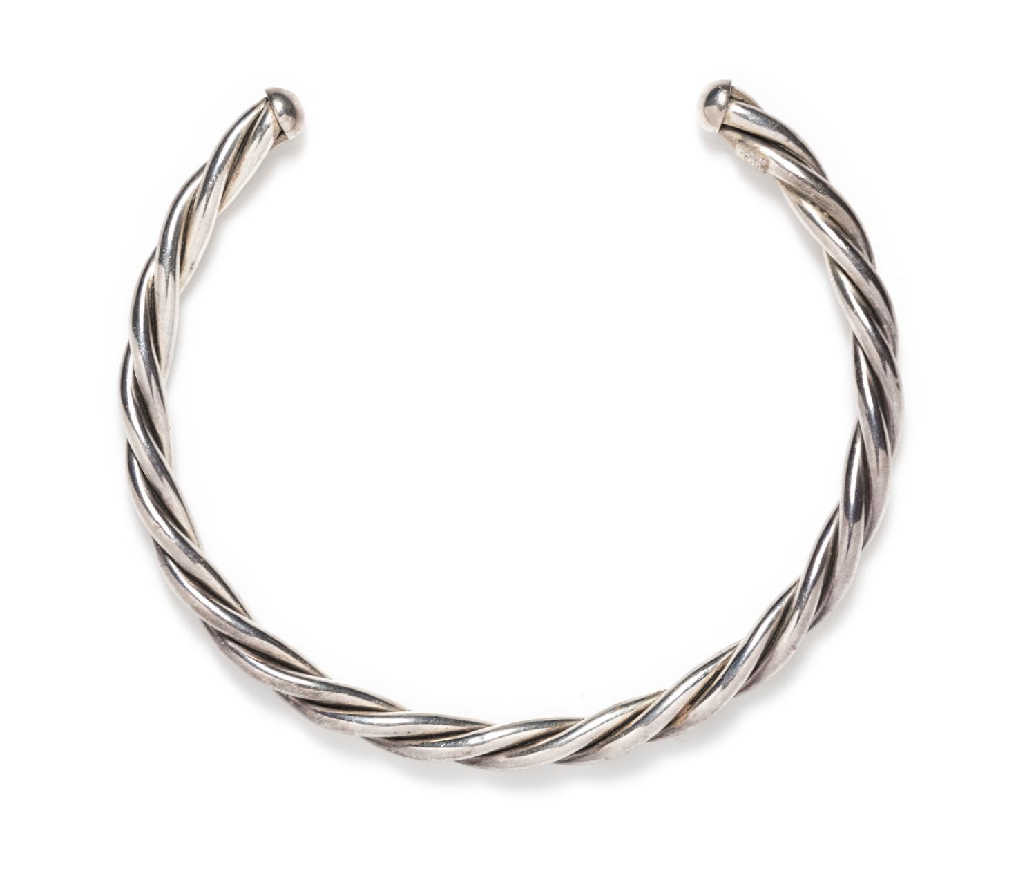 A Sterling Silver Torque, Mexico, 46.55 dwts.
