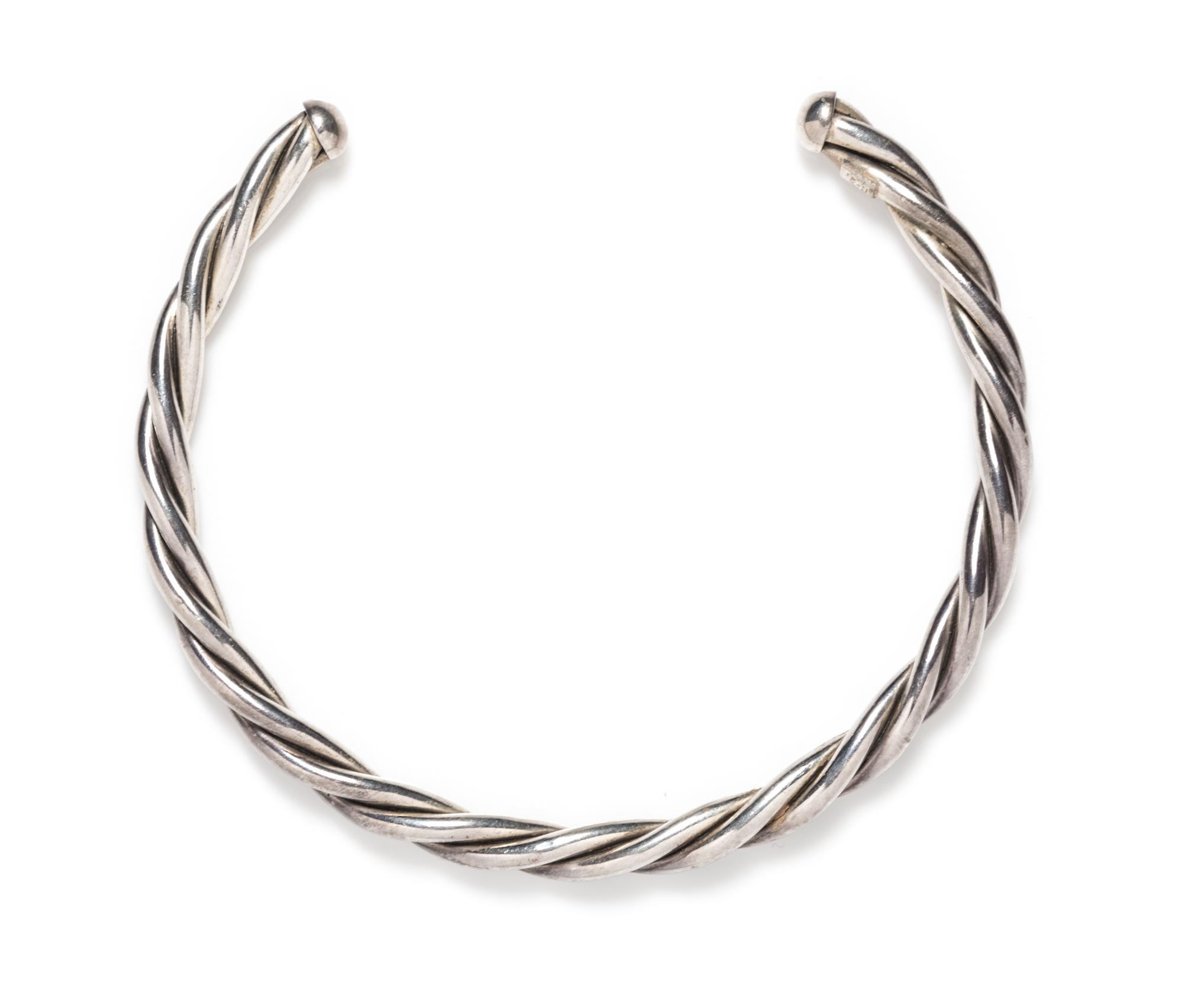 A Sterling Silver Torque, Mexico, 46.55 dwts.