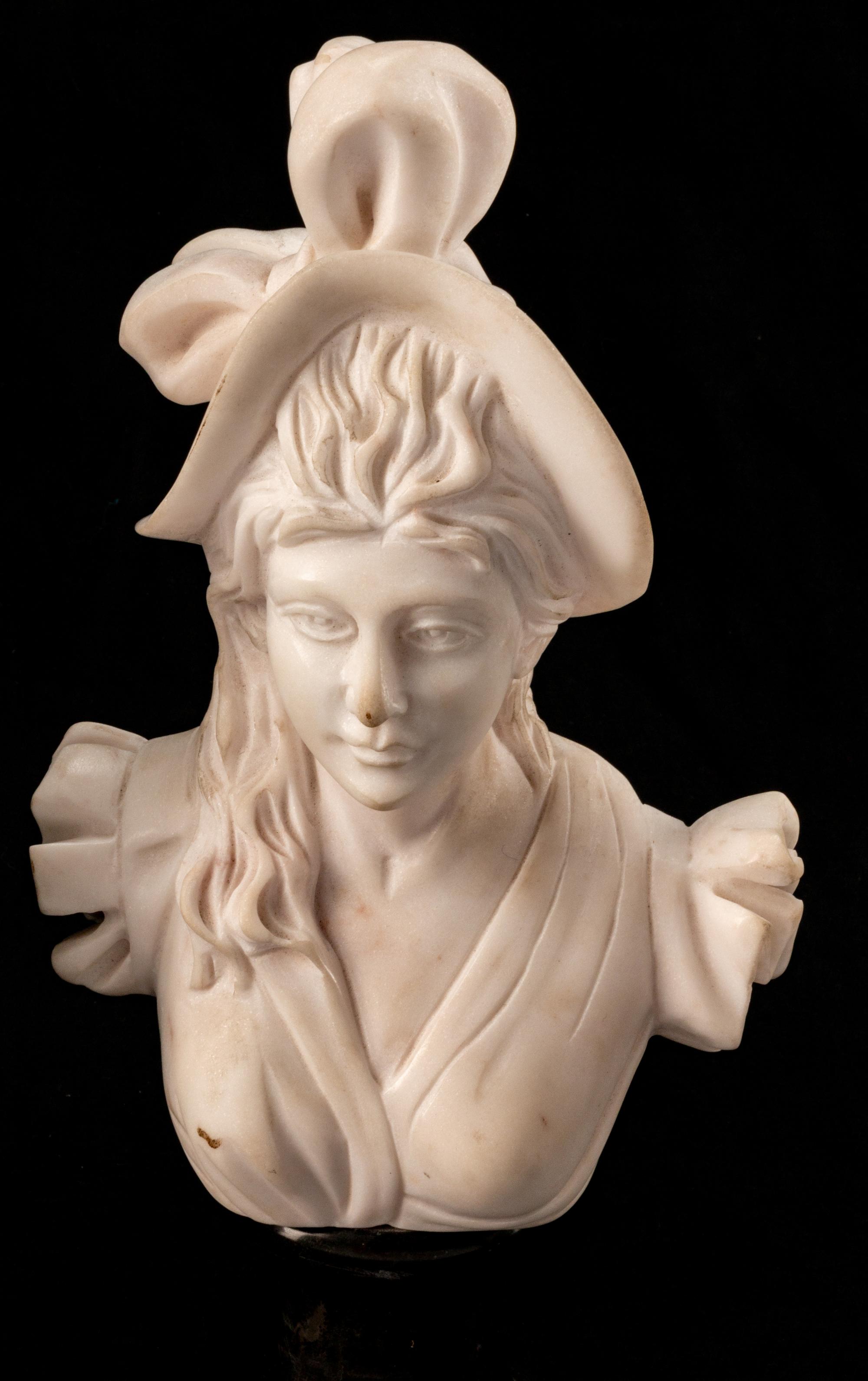 A Set of Four Italian Marble Busts of Women