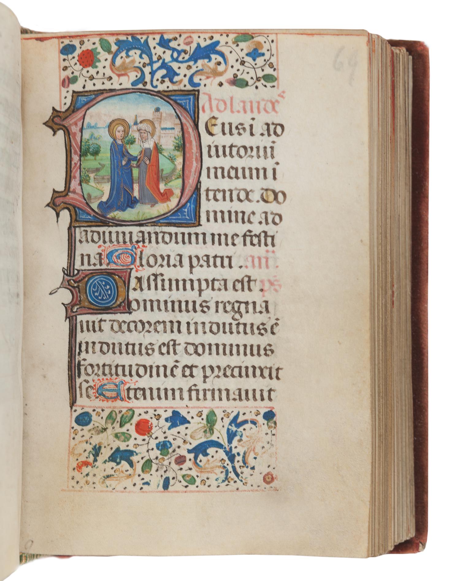 [ILLUMINATED MANUSCRIPTS]. BOOK OF HOURS, use of Rome, in Latin. [Southern Netherlands (Ghent or Bruges), c.1460].