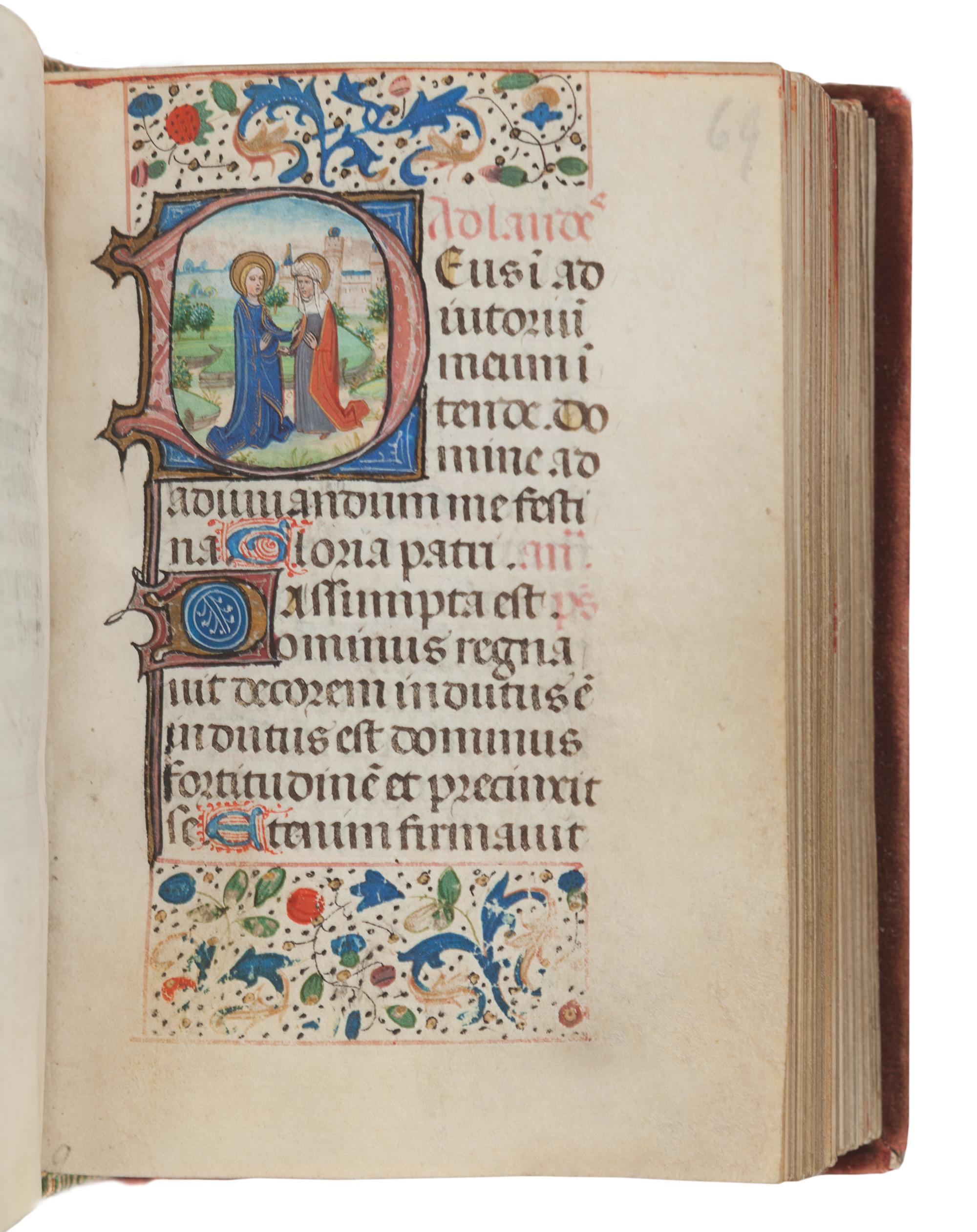 [ILLUMINATED MANUSCRIPTS]. BOOK OF HOURS, use of Rome, in Latin. [Southern Netherlands (Ghent or Bruges), c.1460].