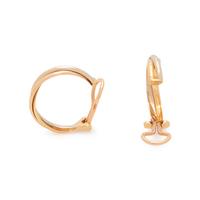 CARTIER, TRICOLOR GOLD 'TRINITY' HOOP EARCLIPS