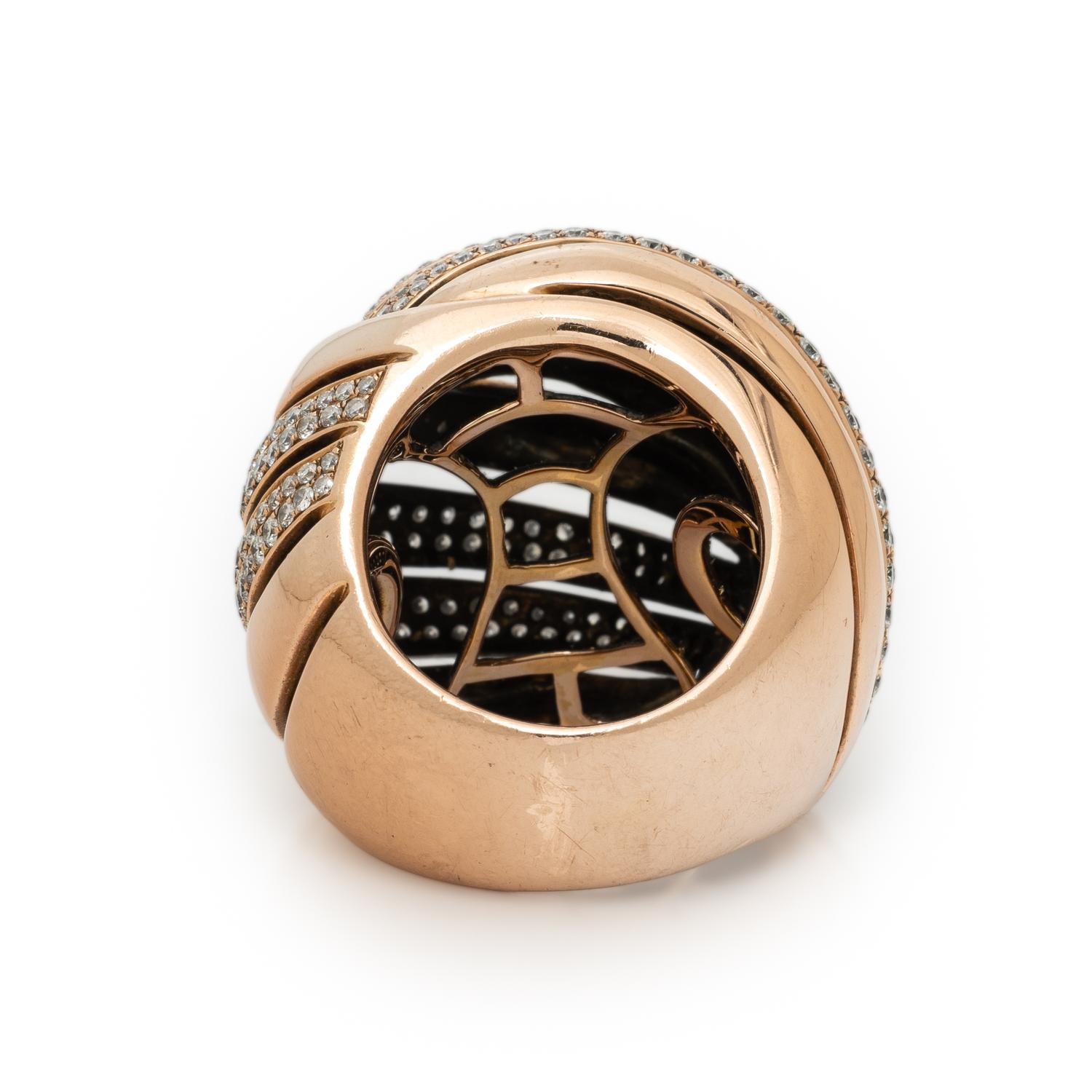 ROSE GOLD AND DIAMOND RING