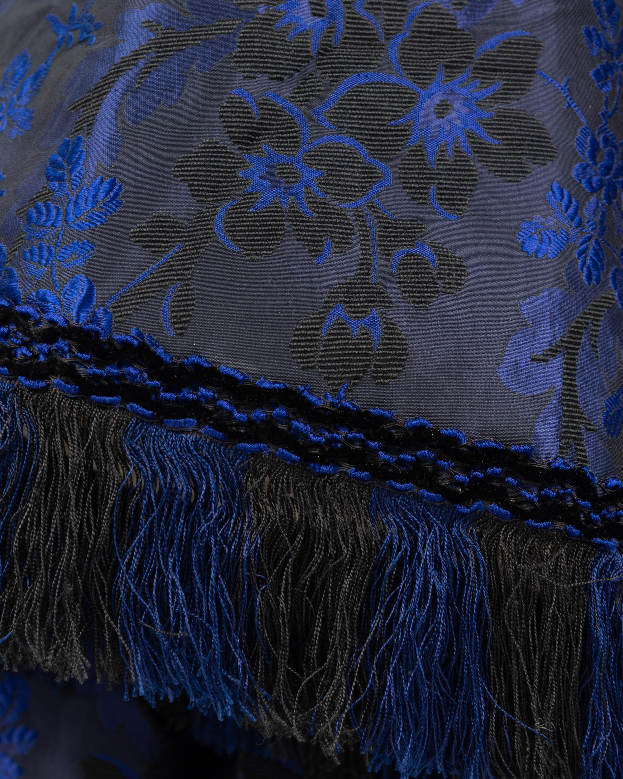 Floral Silk Jacquard Dress, 1860s