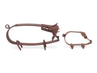 Two American Wrought Iron Pigs