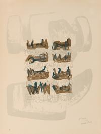 Eight Reclining Figures on a Rock Background , 1963