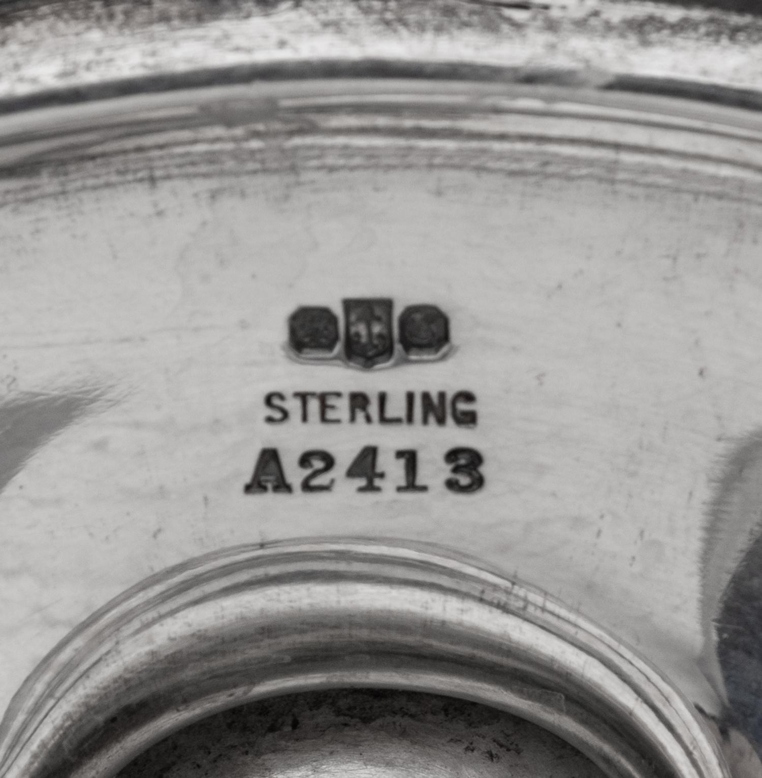 An American Silver Three-Piece Tea Service