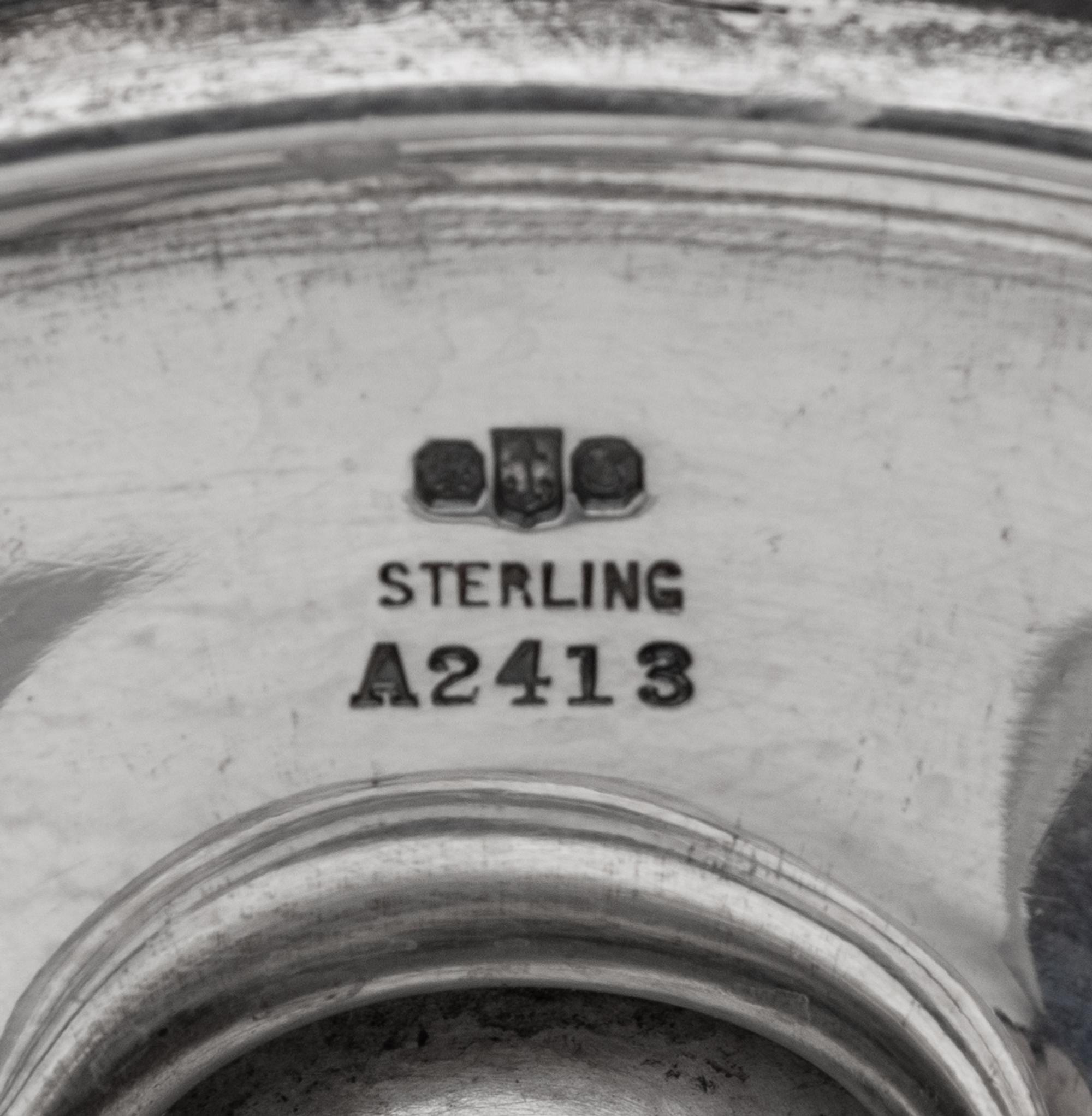 An American Silver Three-Piece Tea Service