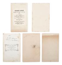 [LINCOLN, Abraham (1809-1865)]. A group of 5 CDVs of Abraham Lincoln and family, comprising: