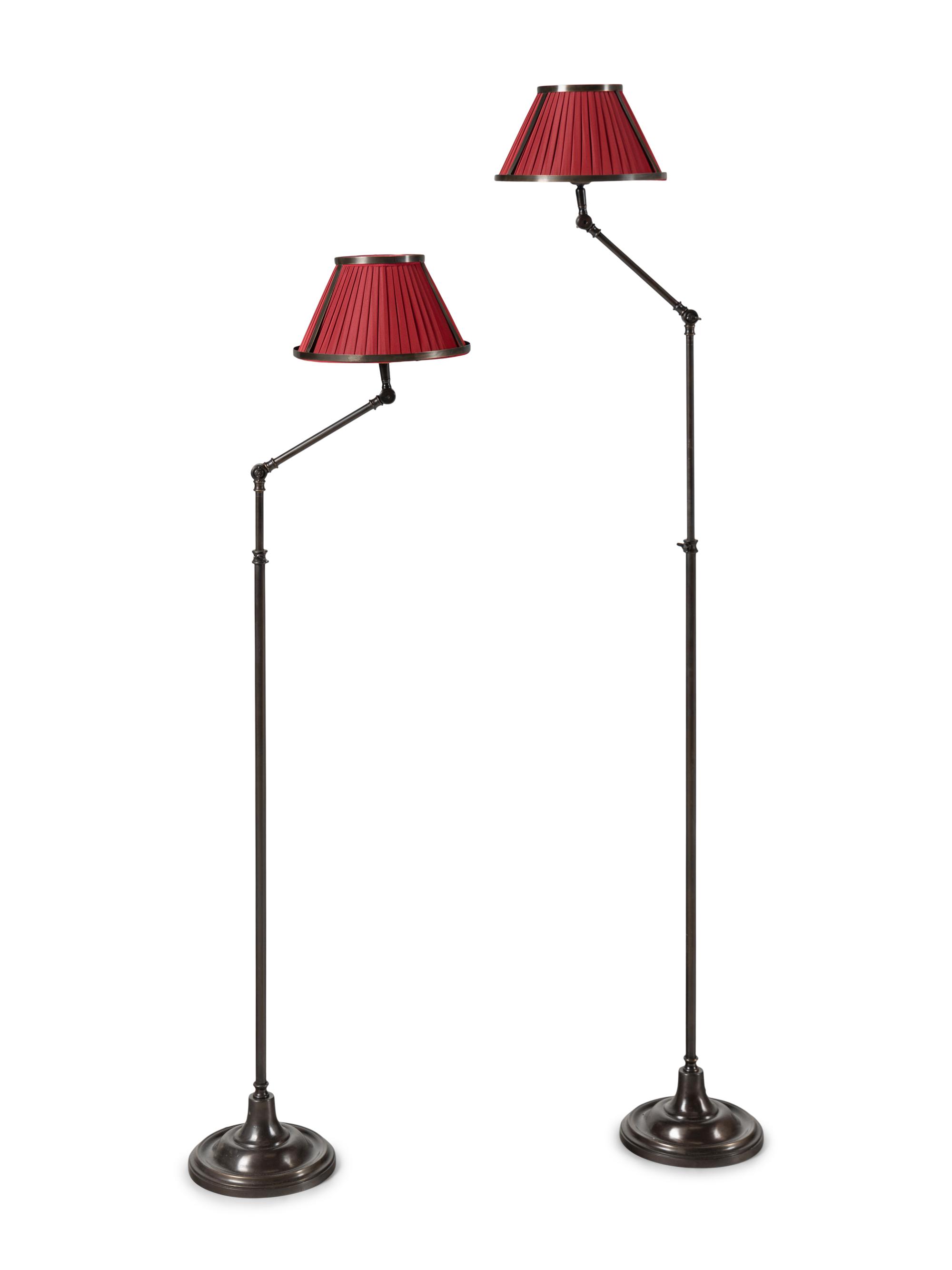 A Pair of Cantilevered Floor Lamps