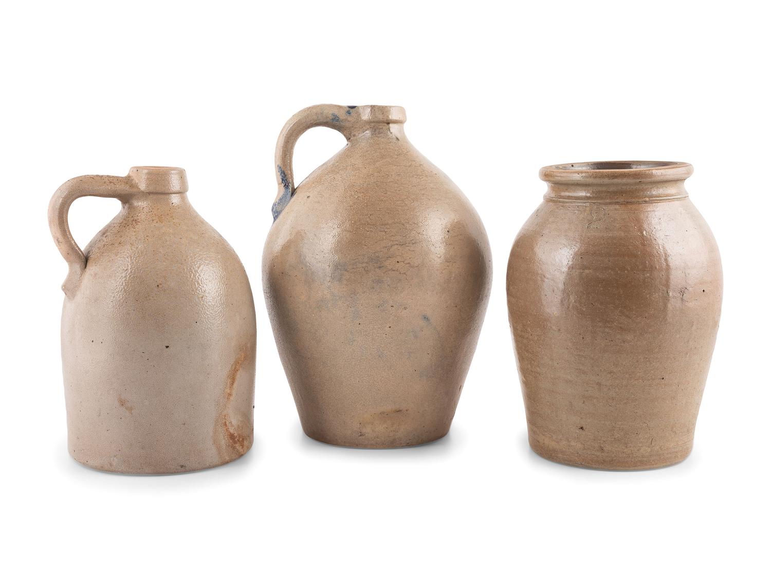 Three Stoneware Vessels