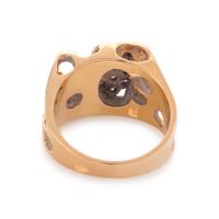 YELLOW GOLD AND DIAMOND RING
