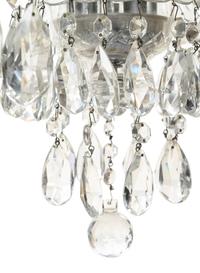 A Georgian Style Cut Glass Five-Light Chandelier