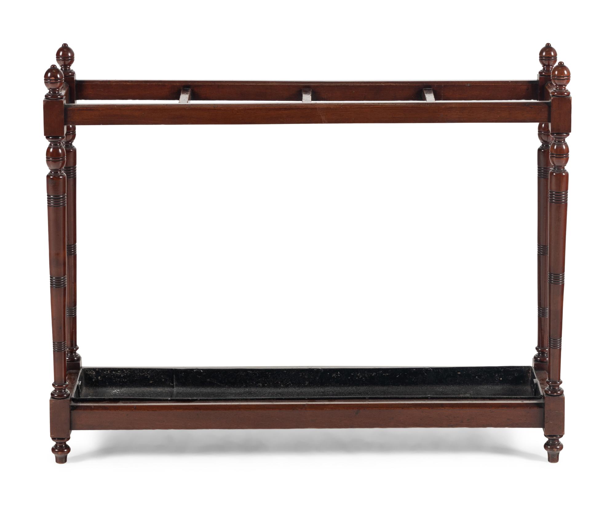 A Large English Mahogany Umbrella Stand