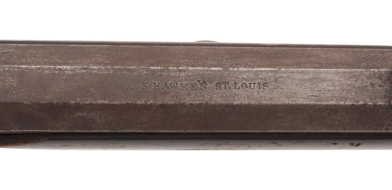 Rare Hawken Marked Spencer Carbine Alteration to Heavy Barreled Plains Rifle