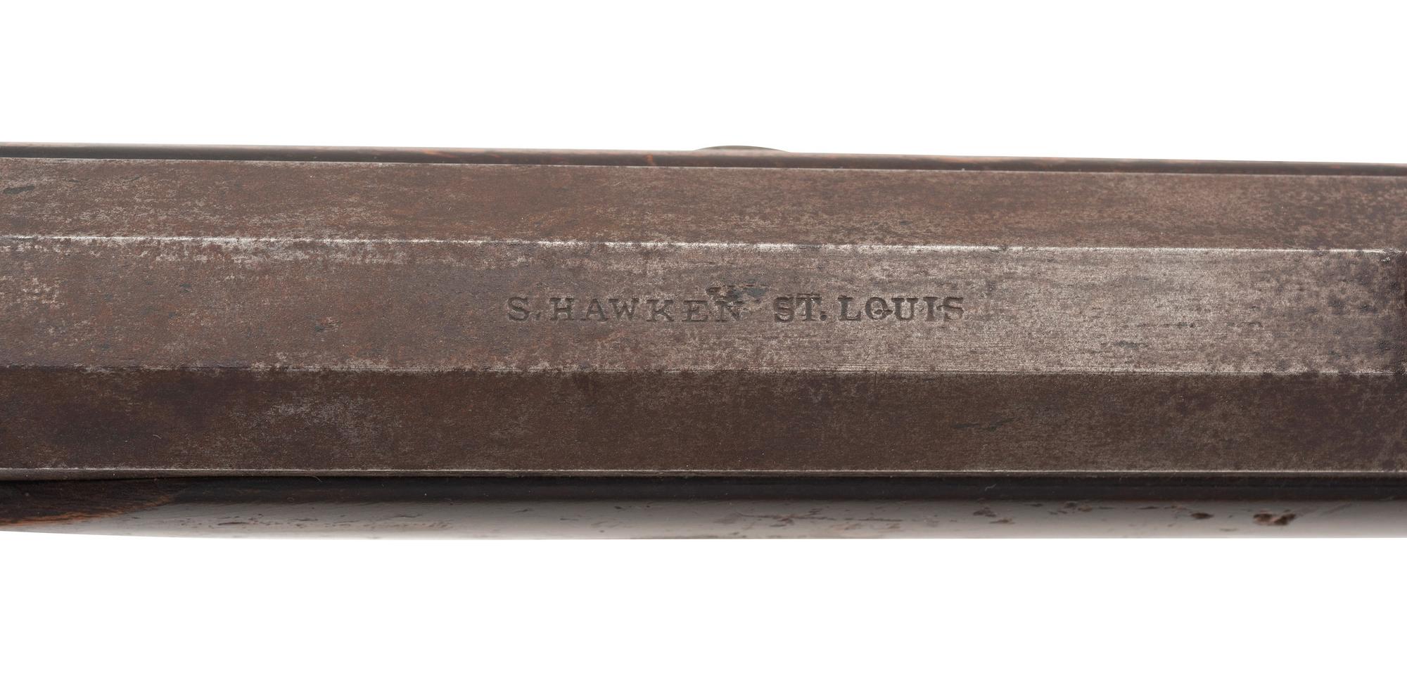 Rare Hawken Marked Spencer Carbine Alteration to Heavy Barreled Plains Rifle