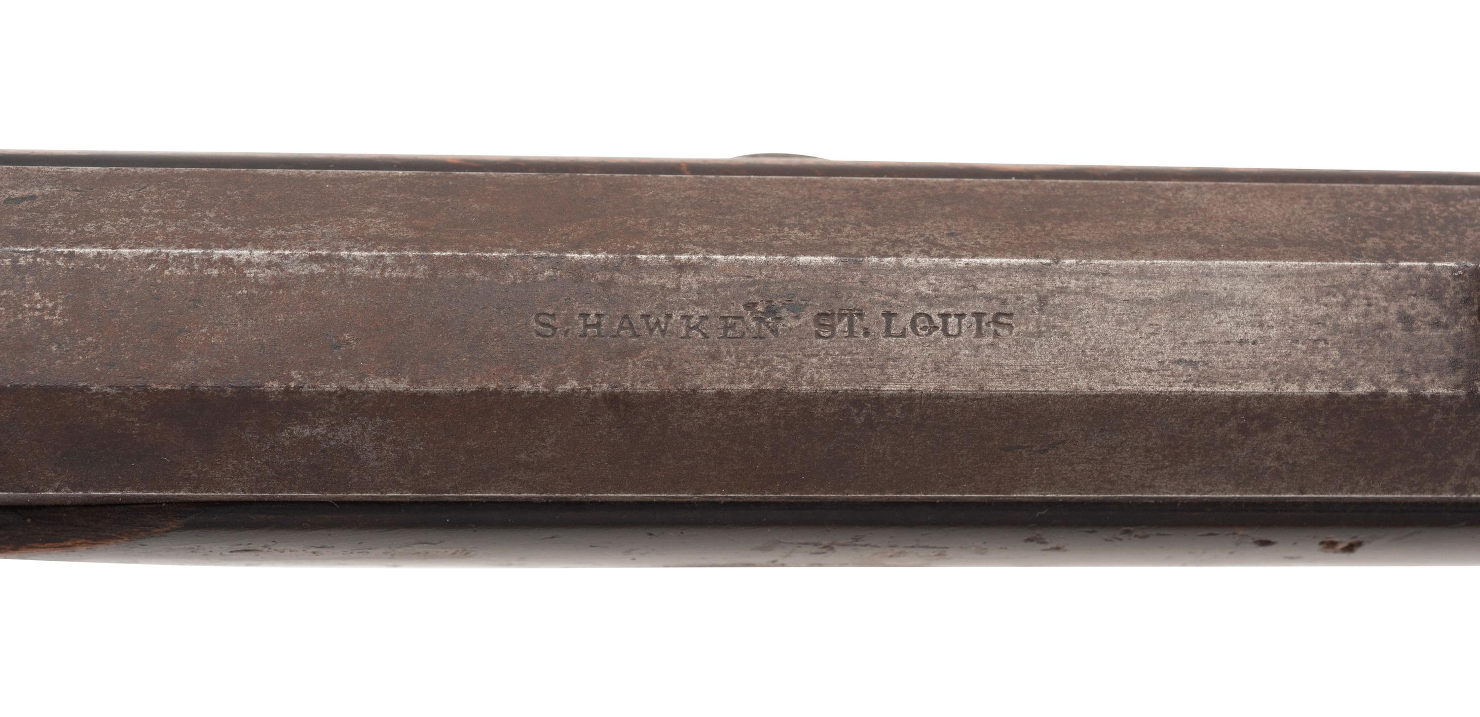 Rare Hawken Marked Spencer Carbine Alteration to Heavy Barreled Plains Rifle