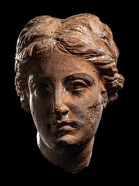 A Greek Terracotta Female Head