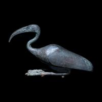 An Egyptian Bronze Ibis