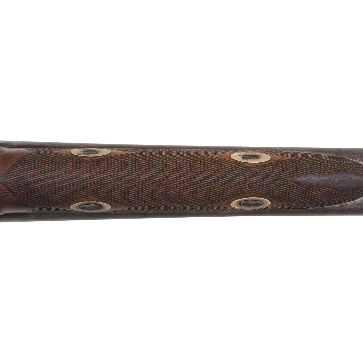 Belgian 8 Bore Percussion Double Barrel Shotgun