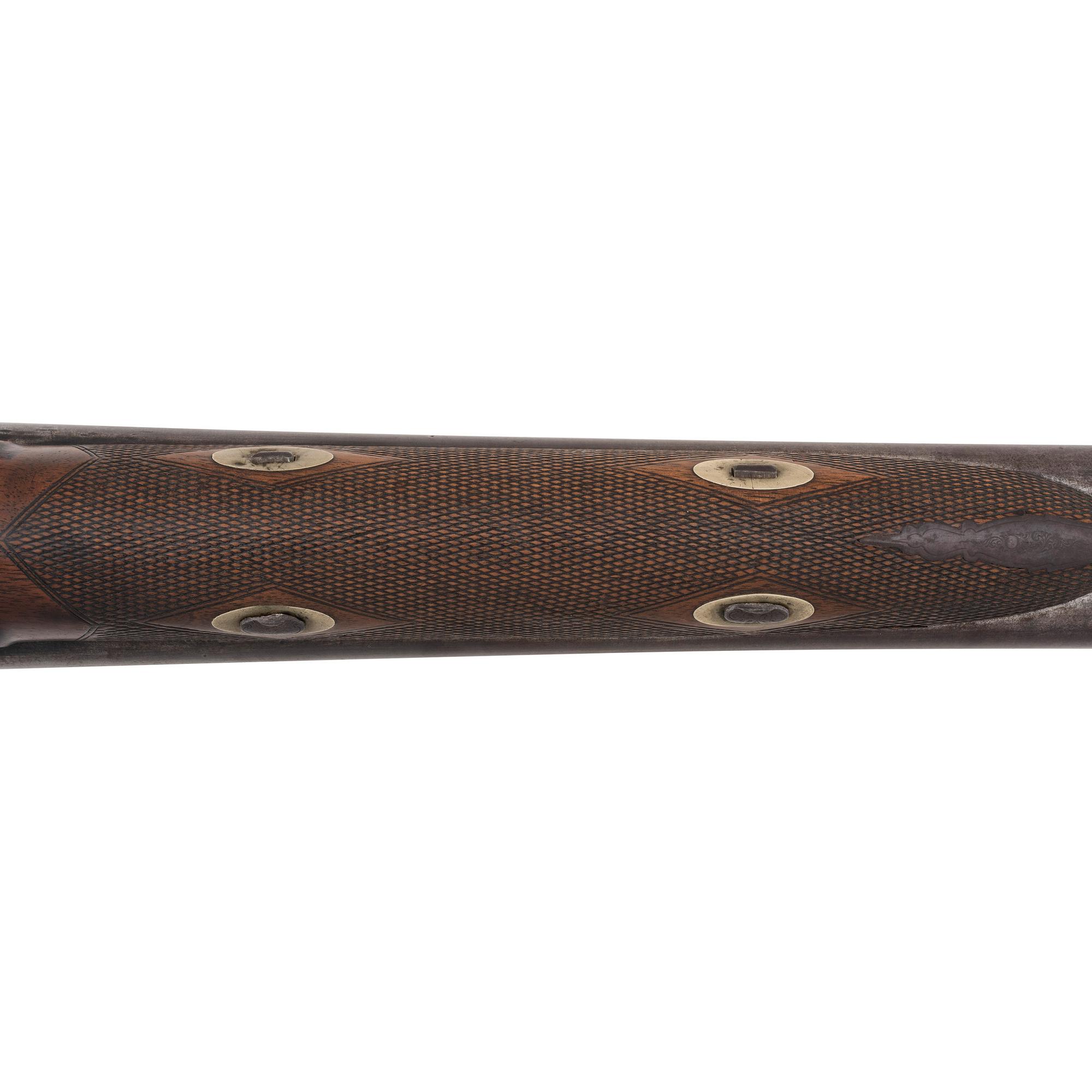 Belgian 8 Bore Percussion Double Barrel Shotgun
