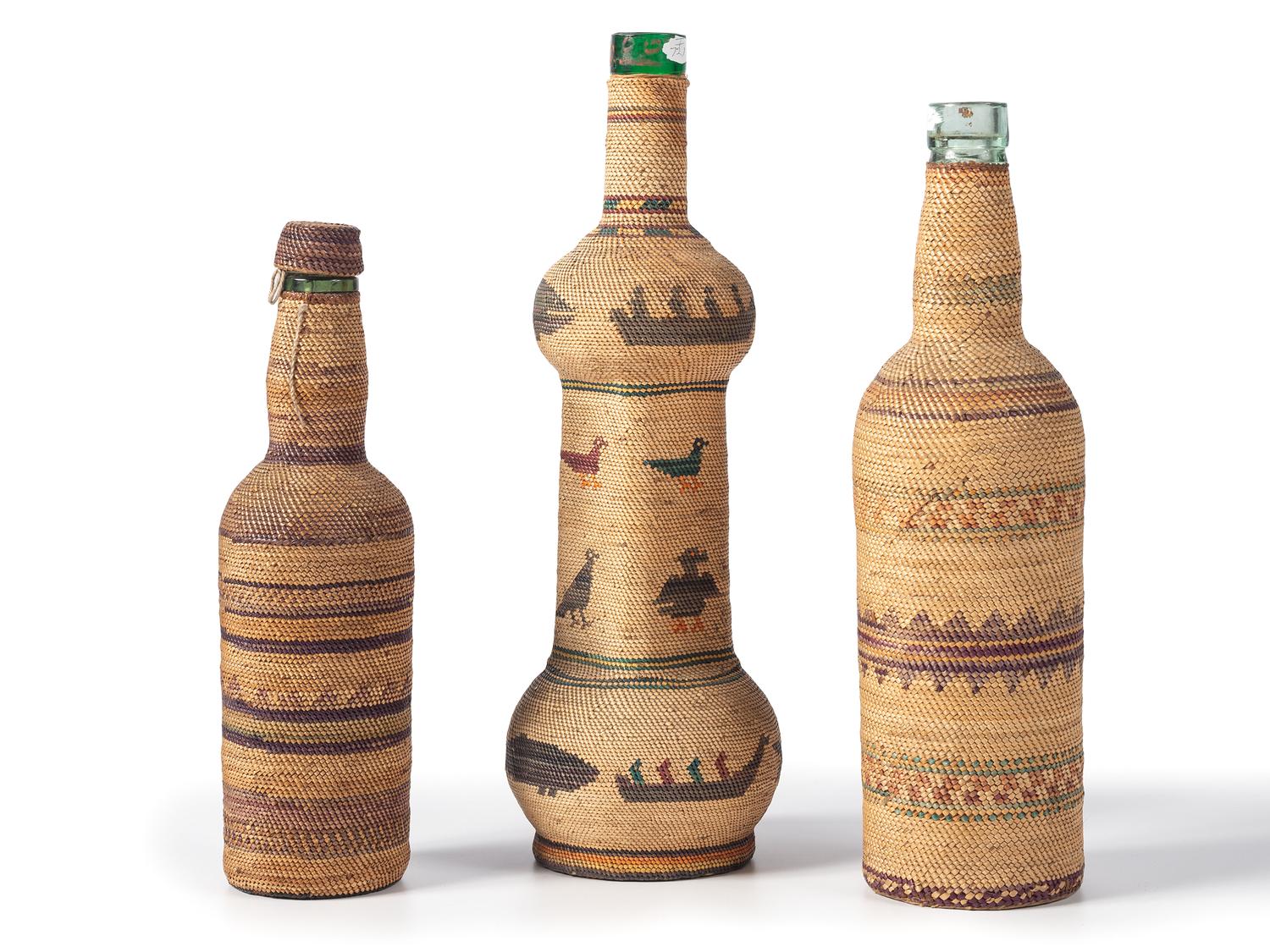 Makah Basketry Bottles