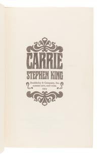 KING, Stephen (b.1947). Carrie . Garden City: Doubleday & Company, Inc., 1974