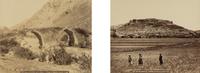 Félix Bonfils (1831-1885) Bethulie (Sanour) - general view; and Djissar-el-Kardeli, sur le Litani