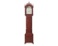 A Federal Carved Mahogany Labeled Tall Case Clock, Aaron Willard (1757-1844), Boston, MA, Circa 1810