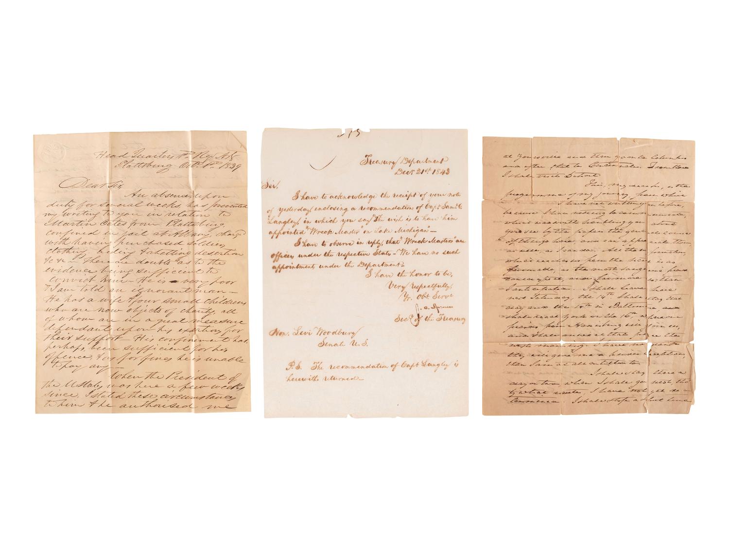 [WAR OF 1812]. A group of signatures from veterans of the War of 1812, including:
