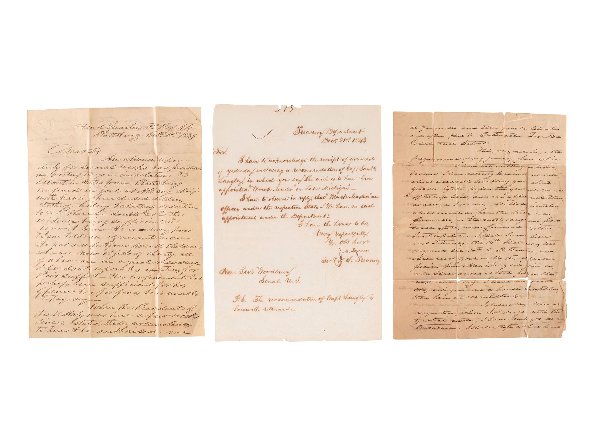 [WAR OF 1812]. A group of signatures from veterans of the War of 1812, including: