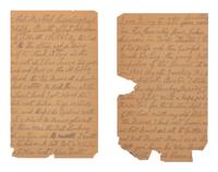 [BOOTH, John Wilkes (1838-1865)]. KIMBALL, Philip Lord. Partial manuscript, ca 1929.