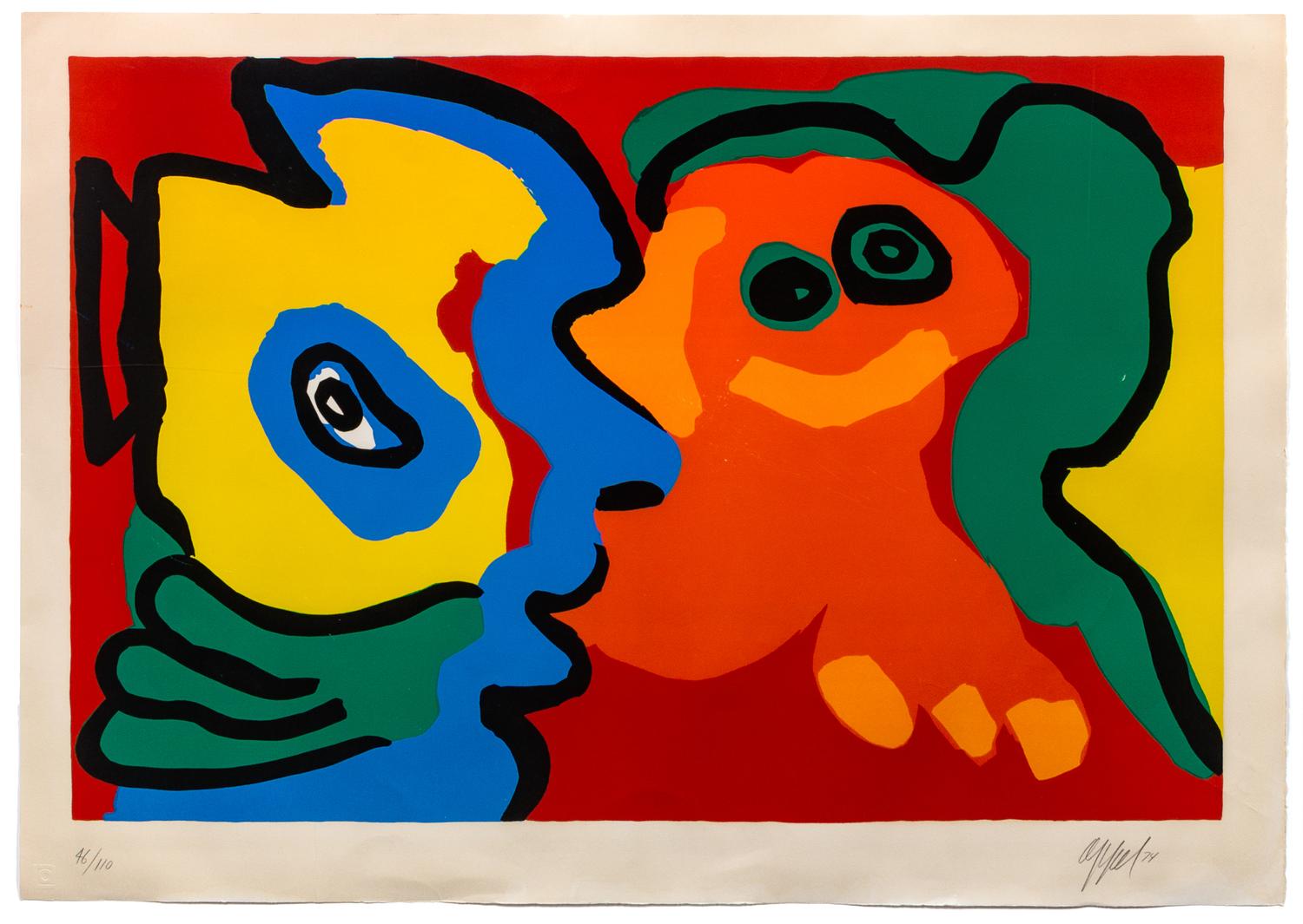 Karel Appel, (Dutch, 1921-2006), Smiling in the Sun (from The Sunshine People), 1974