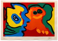 Karel Appel, (Dutch, 1921-2006), Smiling in the Sun (from The Sunshine People), 1974