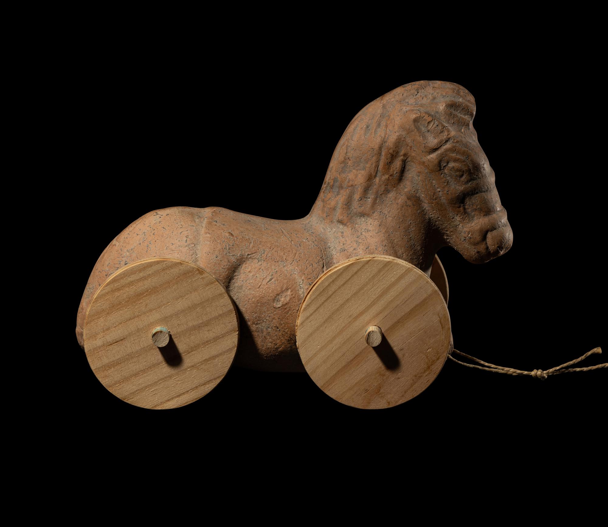 A Roman Terracotta Toy Horse