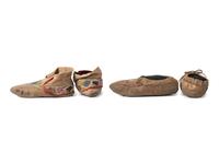 Anishinaabe and Haudenosaunee Hide Moccasins