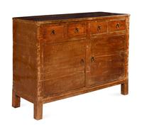 A Chinese Lacquered Hardwood Cabinet