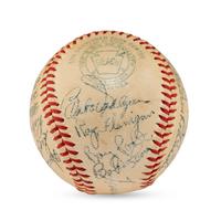 A 1947 Baltimore Orioles Team Signed Autograph Baseball